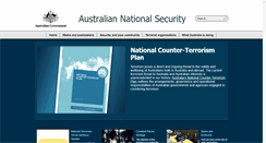 Desktop Screenshot of nationalsecurity.gov.au