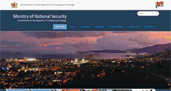 Desktop Screenshot of nationalsecurity.gov.tt