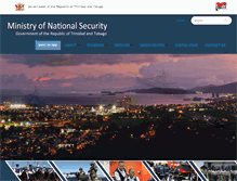 Tablet Screenshot of nationalsecurity.gov.tt